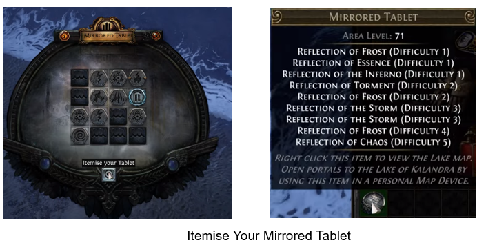 Itemise Your Mirrored Tablet PoE