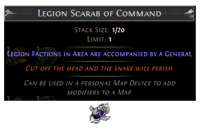 PoE Legion Scarab of Command