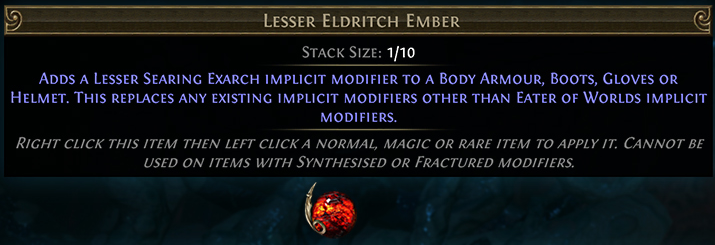 Lesser Eldritch Ember PoE