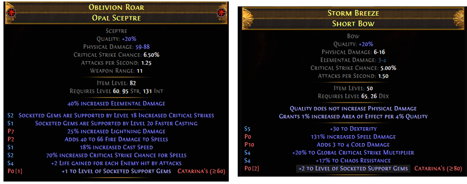+2 to Level of Socketed Support Gems PoE Recipe