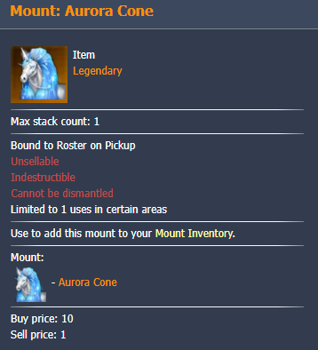 Lost Ark Mount: Aurora Cone