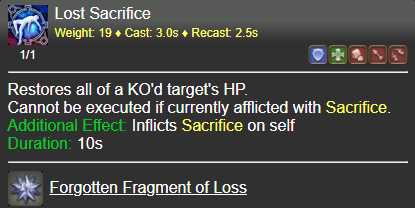 Lost Sacrifice FFXIV
