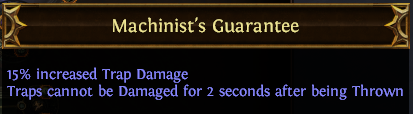 Machinist's Guarantee PoE