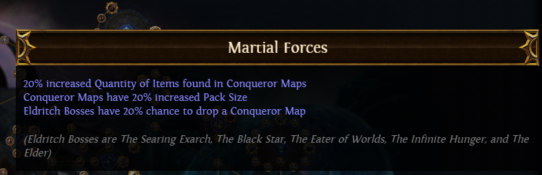 Martial Forces PoE