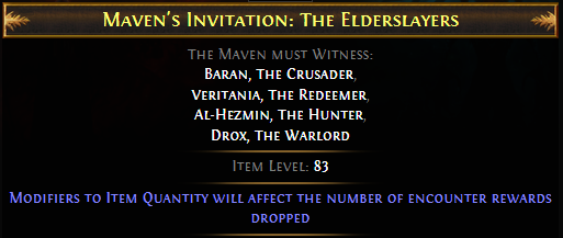 Maven's Invitation: The Elderslayers PoE