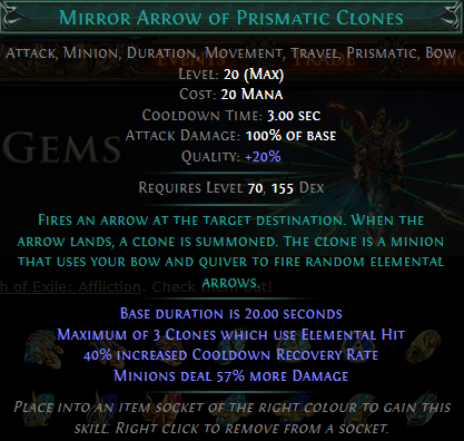PoE Mirror Arrow of Prismatic Clones
