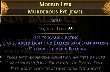 Morbid Leer Murderous Eye Jewel PoE