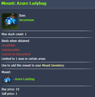 Lost Ark Mount: Blue Ladybug