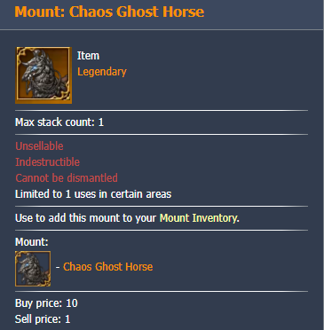 Lost Ark Mount: Chaos Ghost Horse