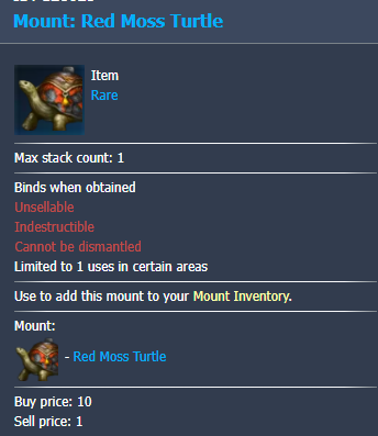 Lost Ark Mount: Red Moss Turtle