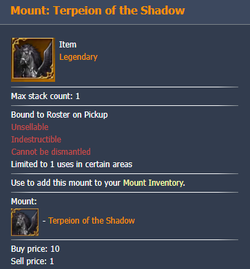 Lost Ark Mount: Terpeion of Shadow