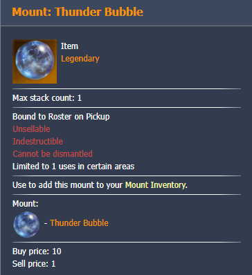Lost Ark Mount: Thunder Bubble