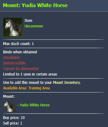 Lost Ark Mount: Yudia White Horse