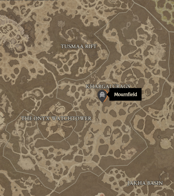 Mournfield Diablo 4 Location