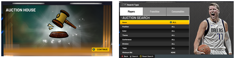 NBA 2K24 Auction House