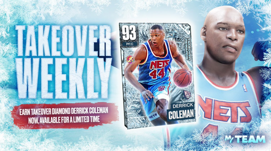 NBA 2K24 Derrick Coleman Takeover Player