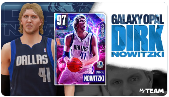 NBA 2K24 Dirk Nowitzki Galaxy Opal