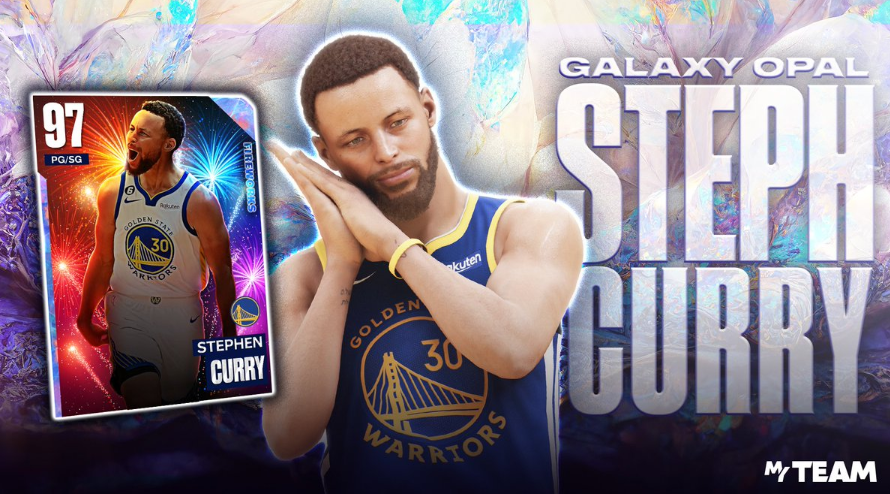 NBA 2K24 Galaxy Opal Steph