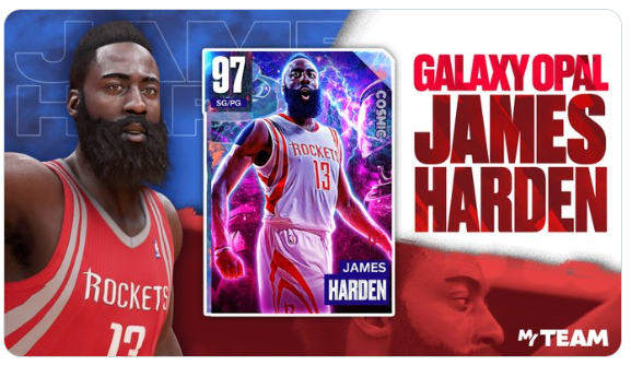 NBA 2K24 James Harden Galaxy Opal