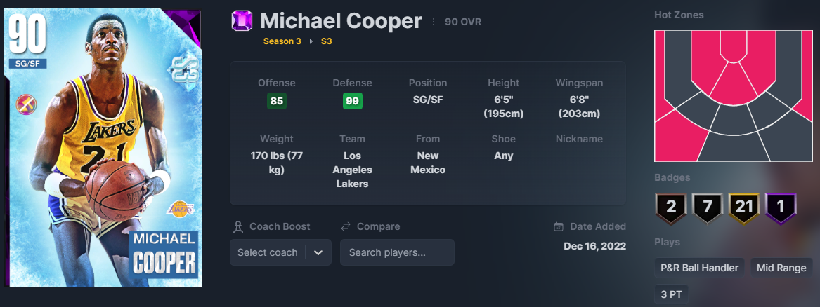 NBA 2K24 Michael Cooper