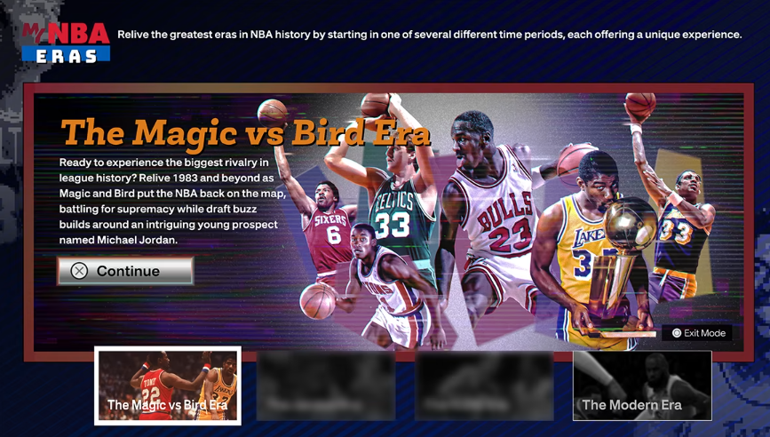 NBA 2K24 The Magic VS Bird Era
