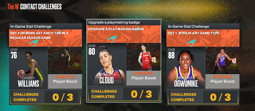 NBA 2K24 The W Contact Challenges