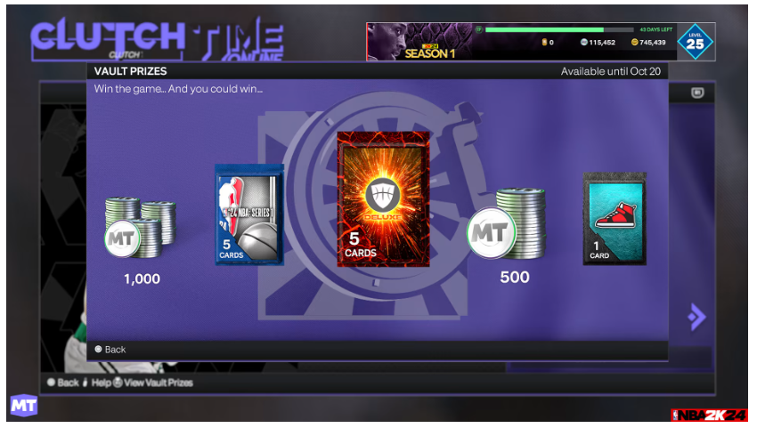 NBA 2K24 Season 1 Rewards & Tokens