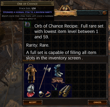 Orb of Chance Full Rare Recipe