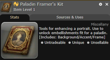 Paladin Framer's Kit