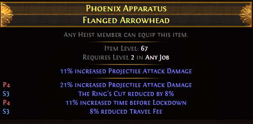 Phoenix Apparatus Flanged Arrowhead