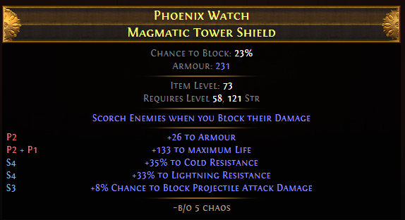 Phoenix Watch Magmatic Tower Shield