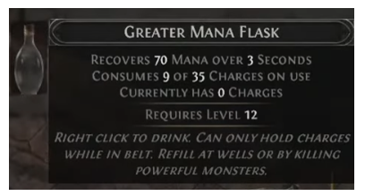 PoE 2 Greater Mana Flask