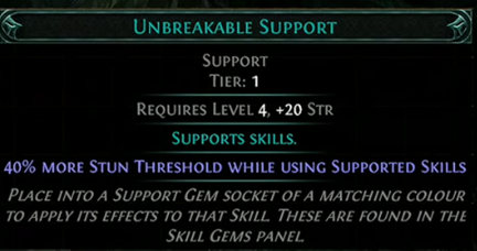 PoE 2 Unbreakable Support