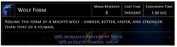PoE 2 Wolf Form