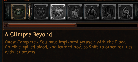 PoE A Glimpse Beyond Quest
