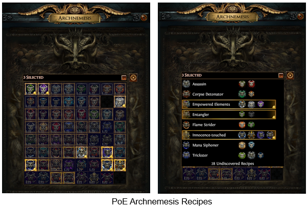 PoE Archnemesis recipes 3.17.1 Improvements