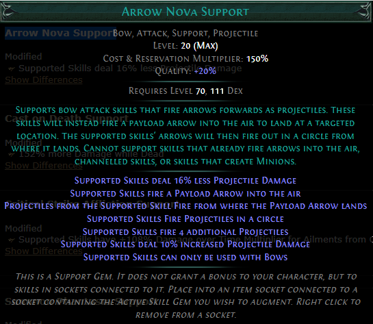 PoE Arrow Nova Support 3.19