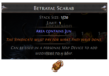 PoE Betrayal Scarab