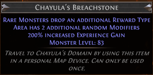 PoE Chayula's Breachstone 3.21