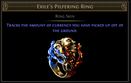 PoE Currency Ring - Exile's Pilfering Ring