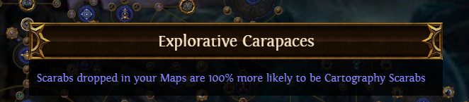 PoE Explorative Carapaces: 100% more likely to be Cartography Scarabs