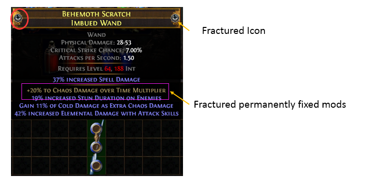 PoE Fractured Items