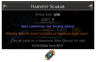 PoE Harvest Scarab