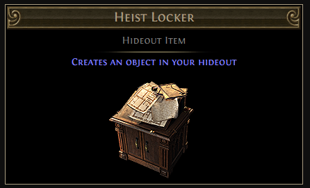 PoE Heist Locker