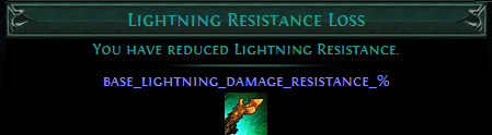Lightning Resistance Loss