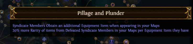 PoE Pillage and Plunder: Syndicate Members Obtain an additional Equipment Item