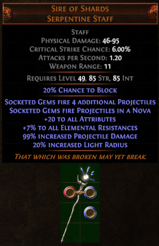 PoE Rarity Uniques Example