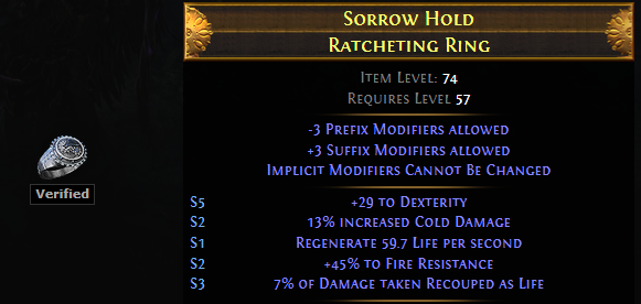 Ratcheting Ring