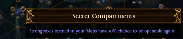 PoE Secret Compartments: Strongboxes have 10% chance to be openable again