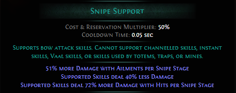 PoE Snipe Support